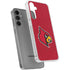University of Louisville Red Background Galaxy S24 Plus Clear Case